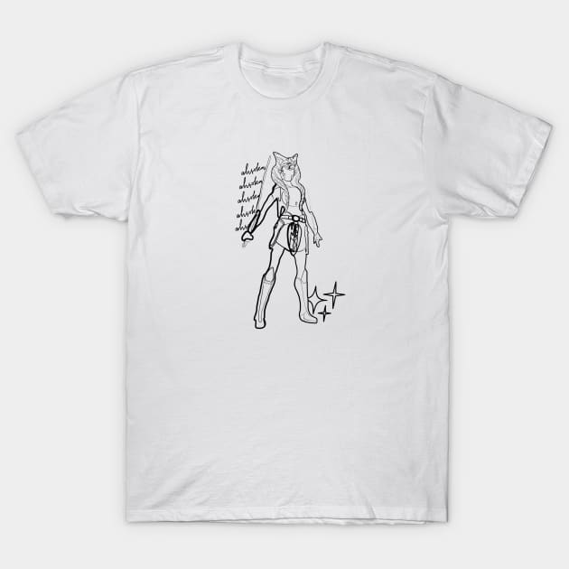 ahsoka tano (sparkles aesthetic) T-Shirt by shopanniekat